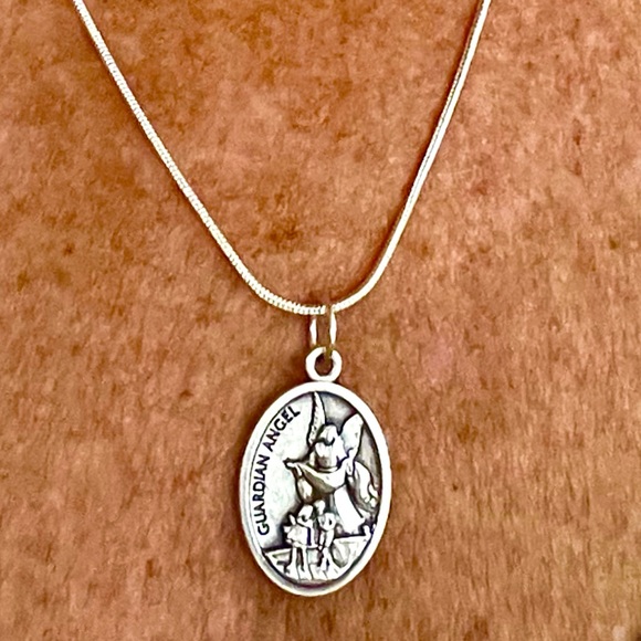 Guardian Angel St Michael medal only CHARITY - Picture 1 of 4